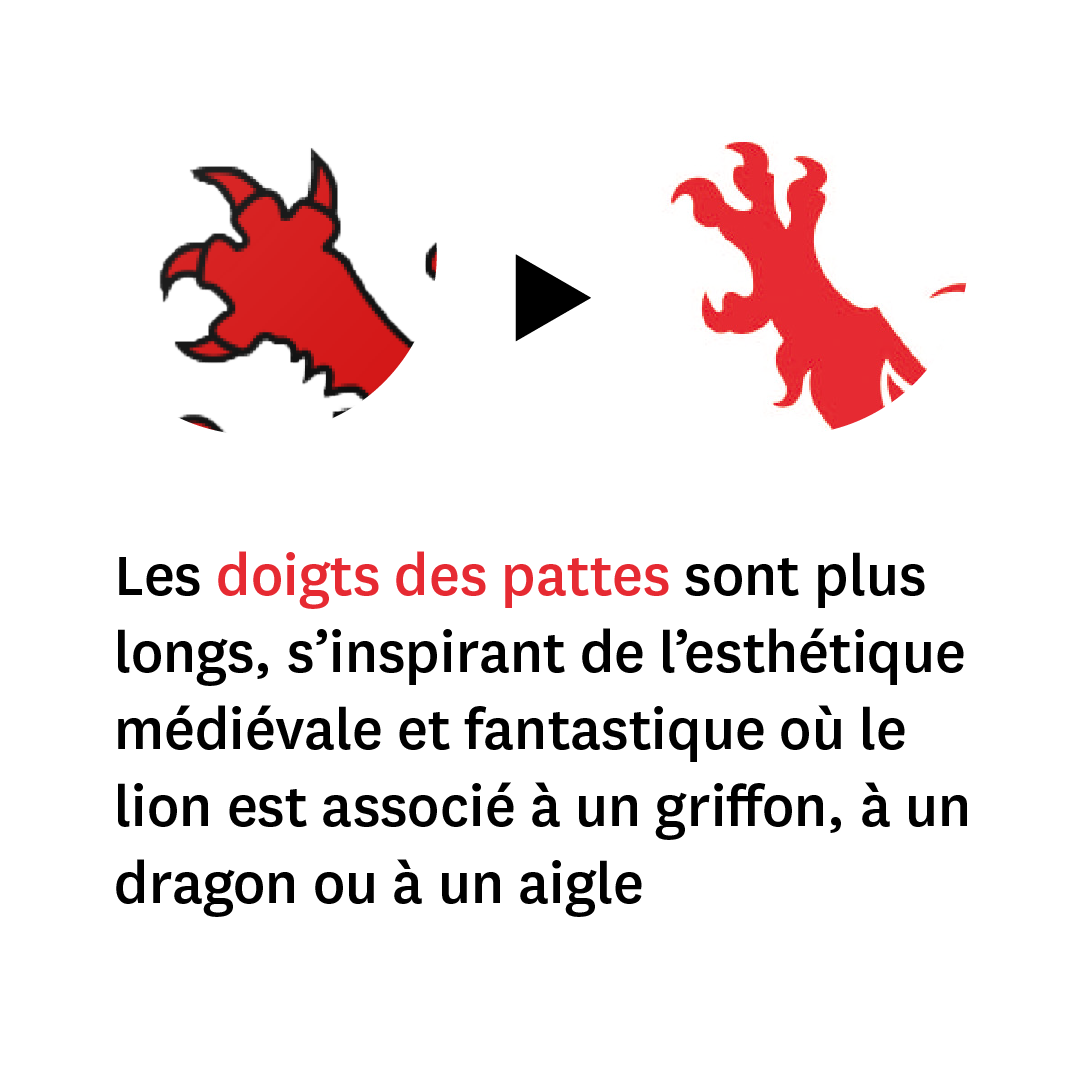 nouveau blason datails griffes