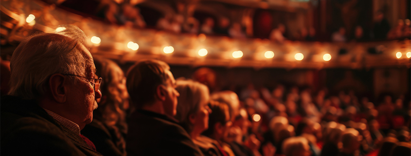 public dans un théâtre