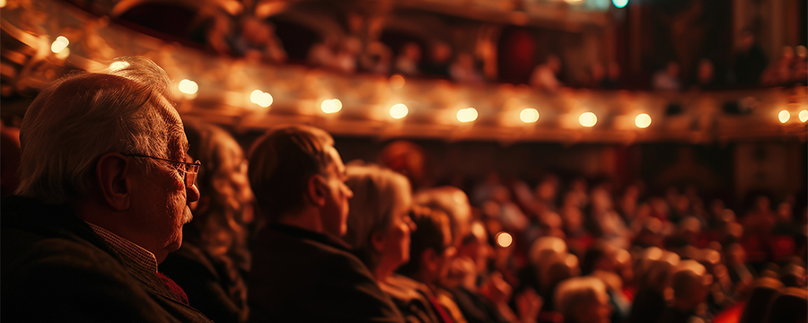 public dans un théâtre