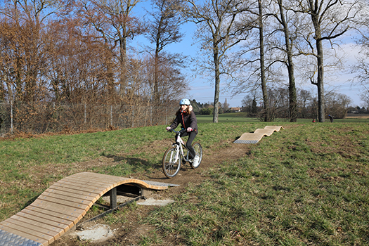 terrain d'apprentissage du VTT