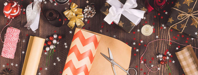 Emballage cadeaux de Noël