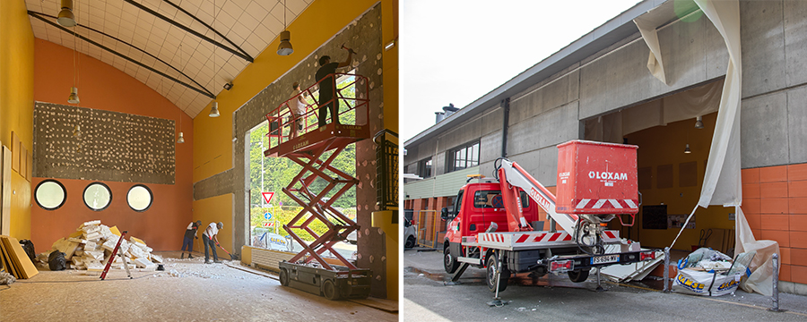 Des ouvertures pour de nouvelles fenêtres ont été créées en été 2025.